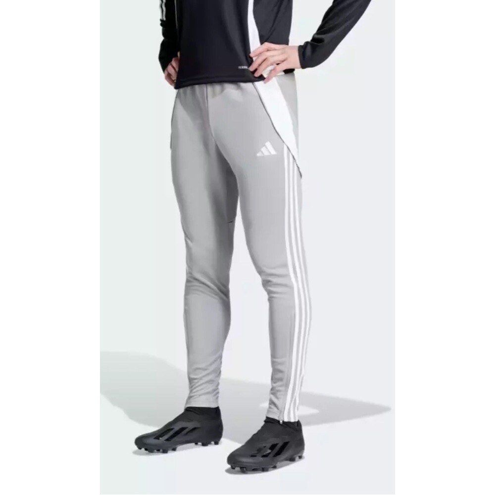 Adidas Men's Mid Grey/White Tiro 24 Soccer/Training Pants (IV7274) Size 2XLT NWT